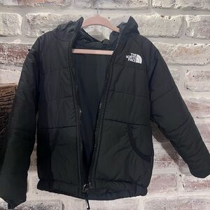 North Face black reversible puffer jacket 3T